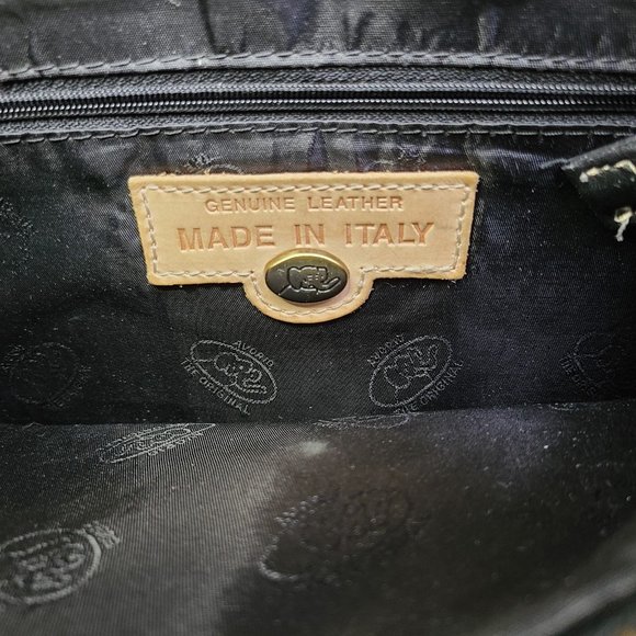 "AVORIO" ITALY, SOFT PEBBLED LEATHER CROSSBODY BAG - Picture 2 of 11